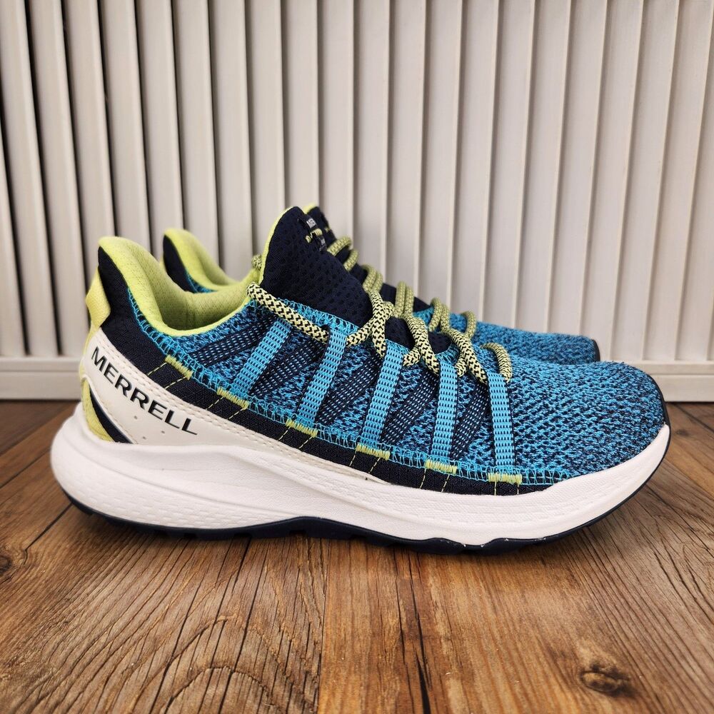 Merrell Bravada Edge Trail Sneakers Womens Sz 8 Blue Green Hiking Shoes J037120